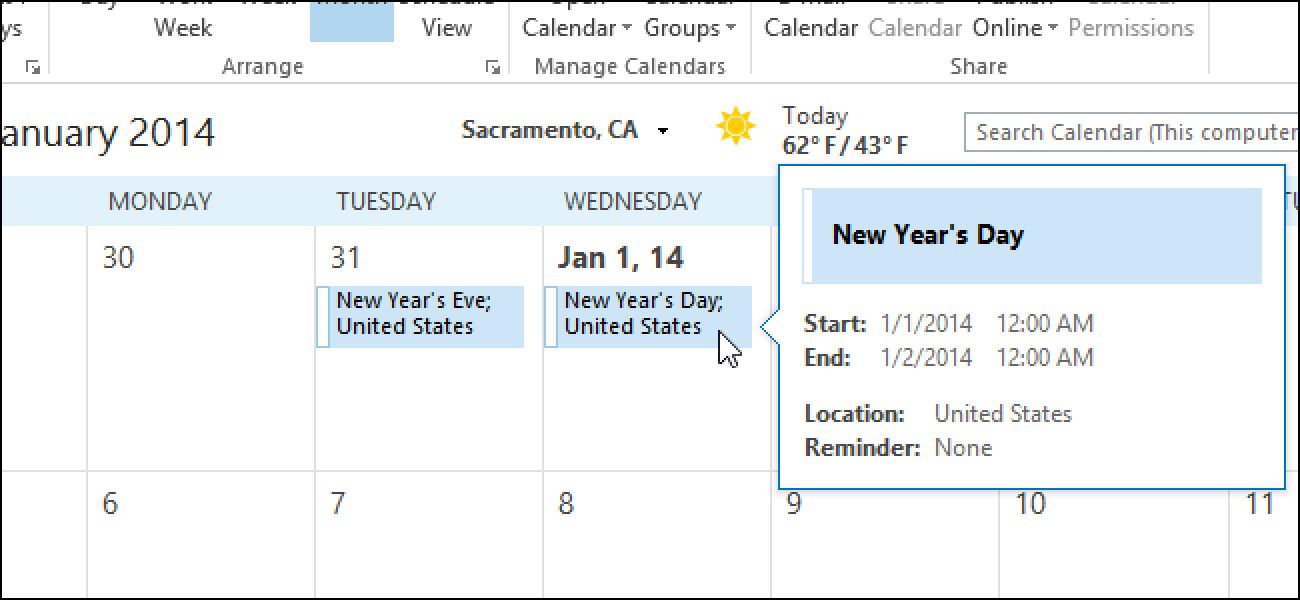 How To Add American Holidays To Outlook 2016 For Mac